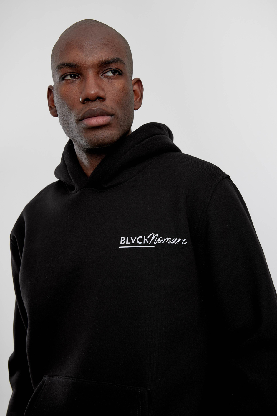 Siyah Örümcek Baskılı Kapüşonlu Sweatshirt