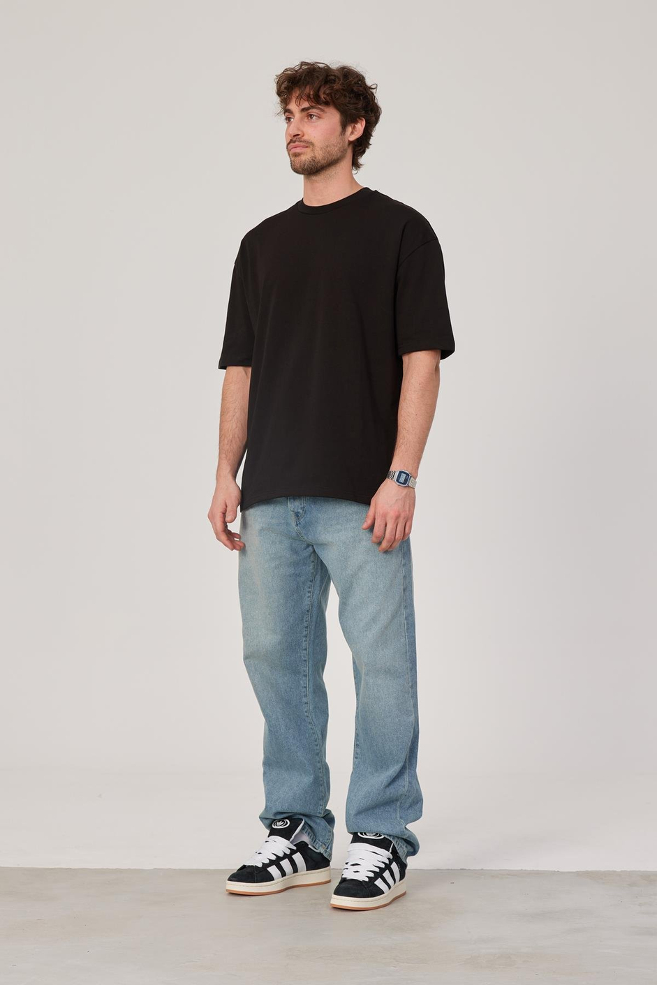 Siyah Oversize Basic Tshirt