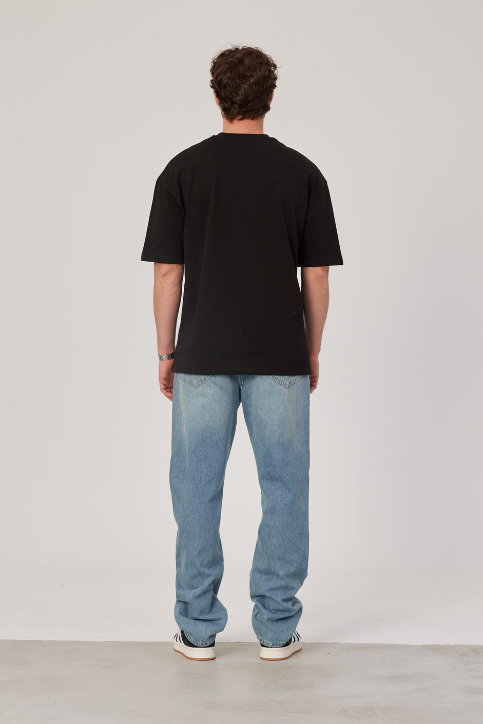 Siyah Oversize Basic Tshirt