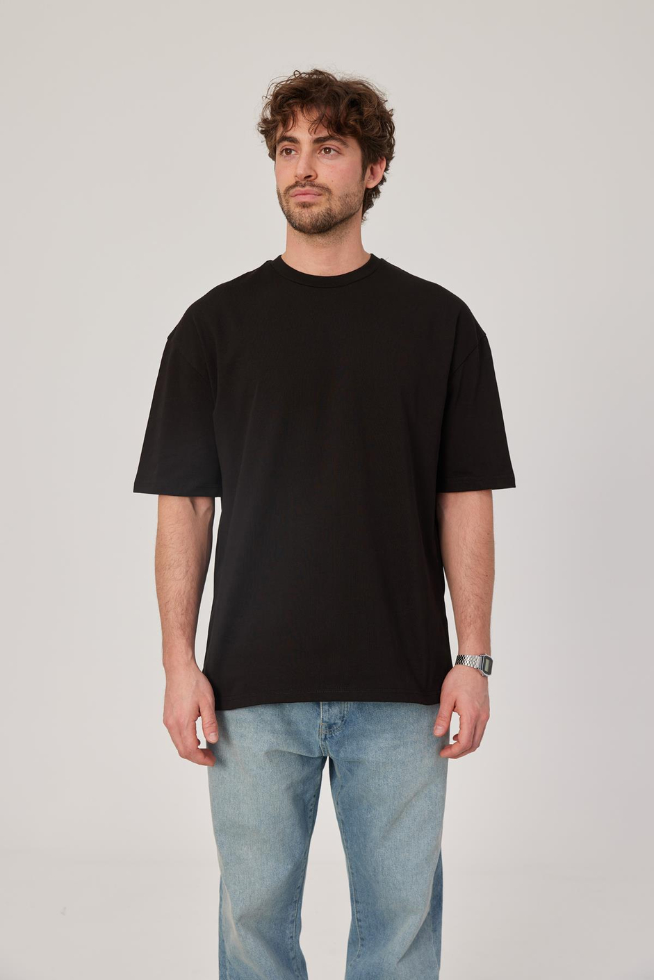 Siyah Oversize Basic Tshirt