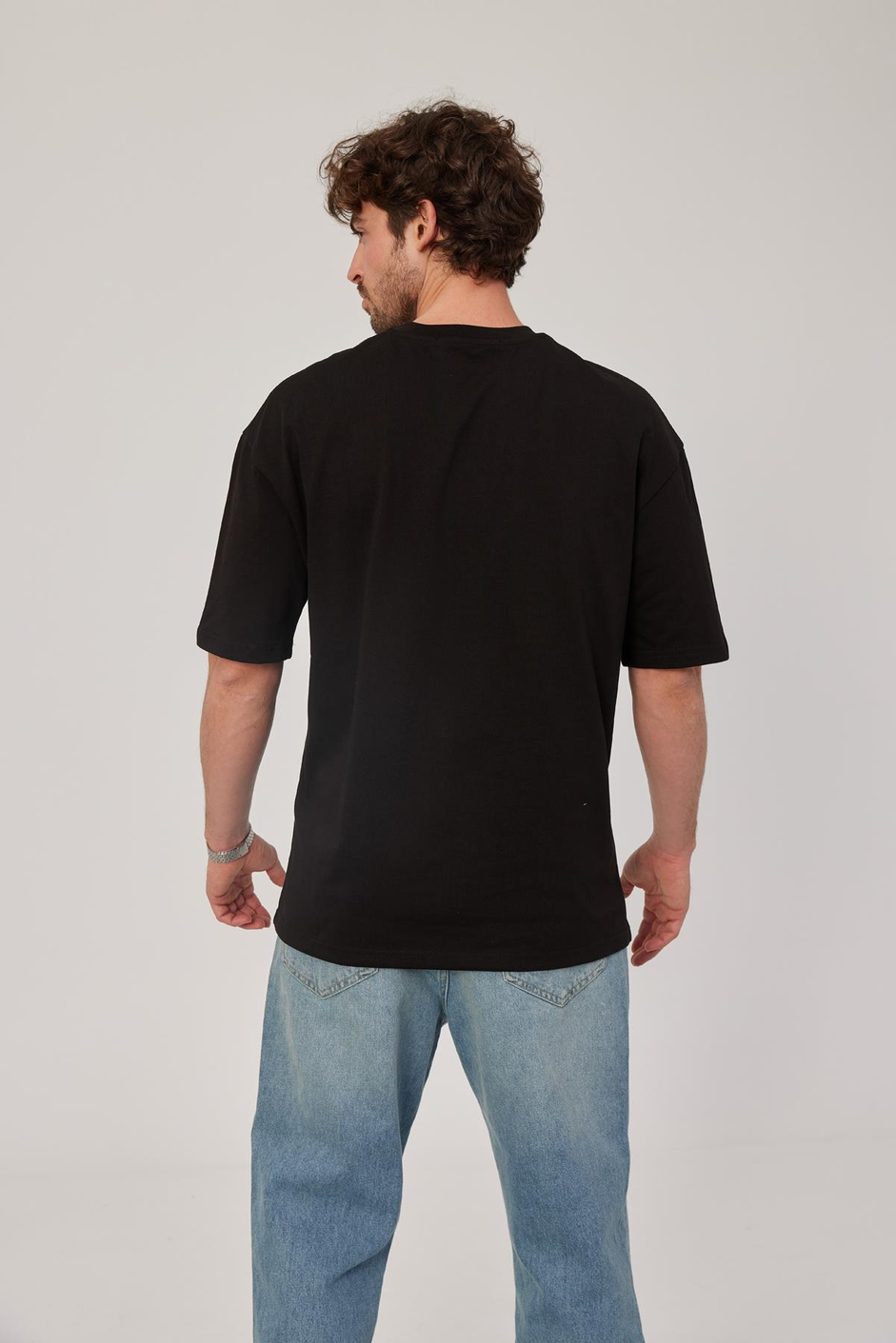Siyah Oversize Basic Tshirt