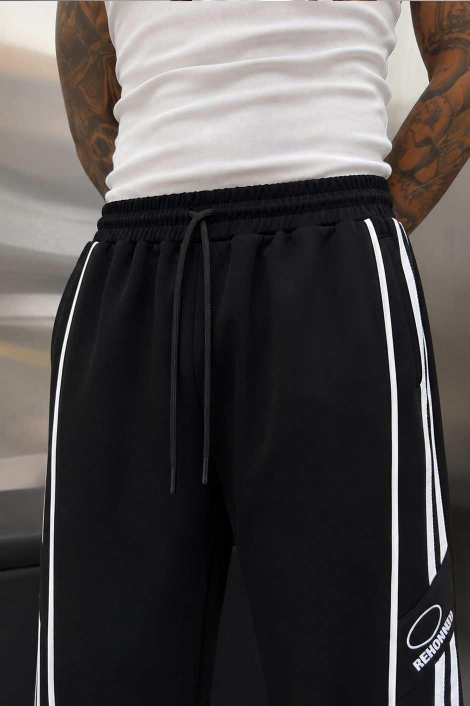 Siyah RENOWNED BAGGY EŞOFMAN ALTI