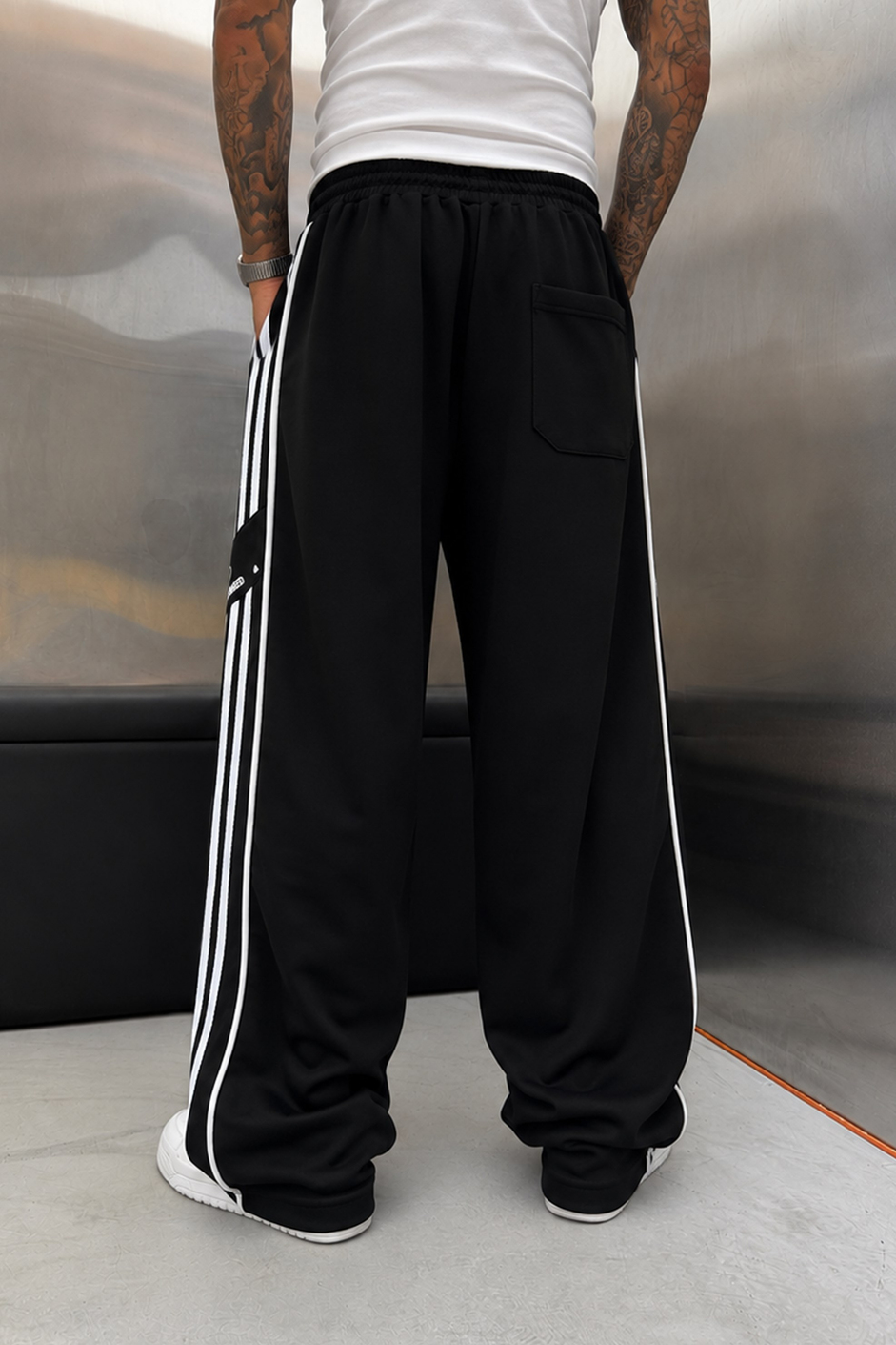 Siyah RENOWNED BAGGY EŞOFMAN ALTI