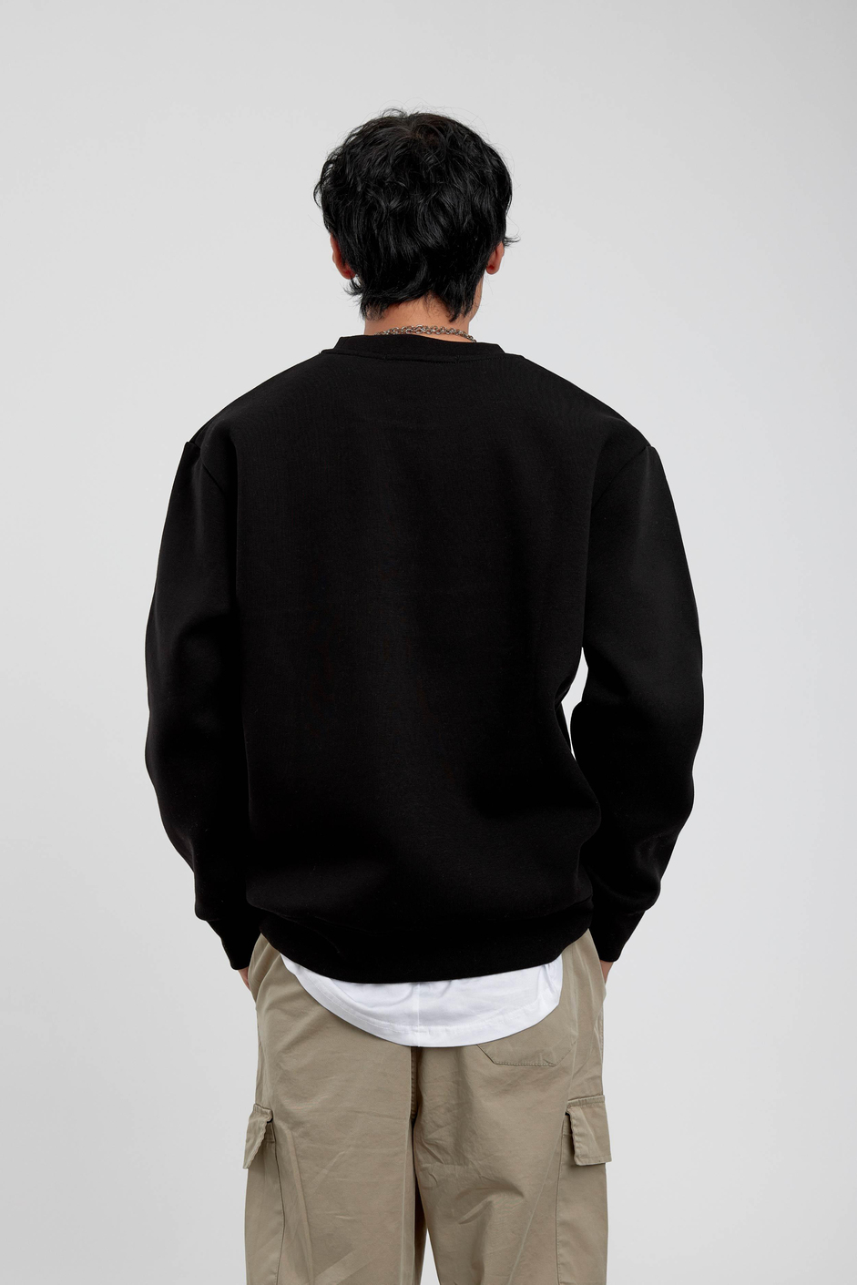 Siyah San Diego Yazılı Sweatshirt