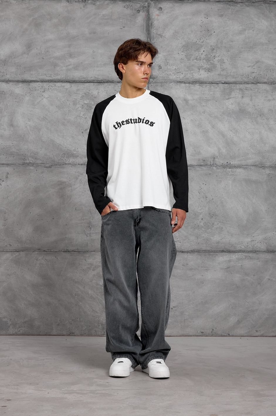 Siyah THE STUDIOS İNCE SWEATSHIRT