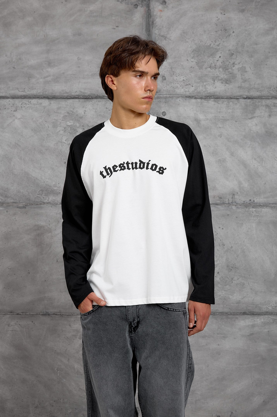Siyah THE STUDIOS İNCE SWEATSHIRT