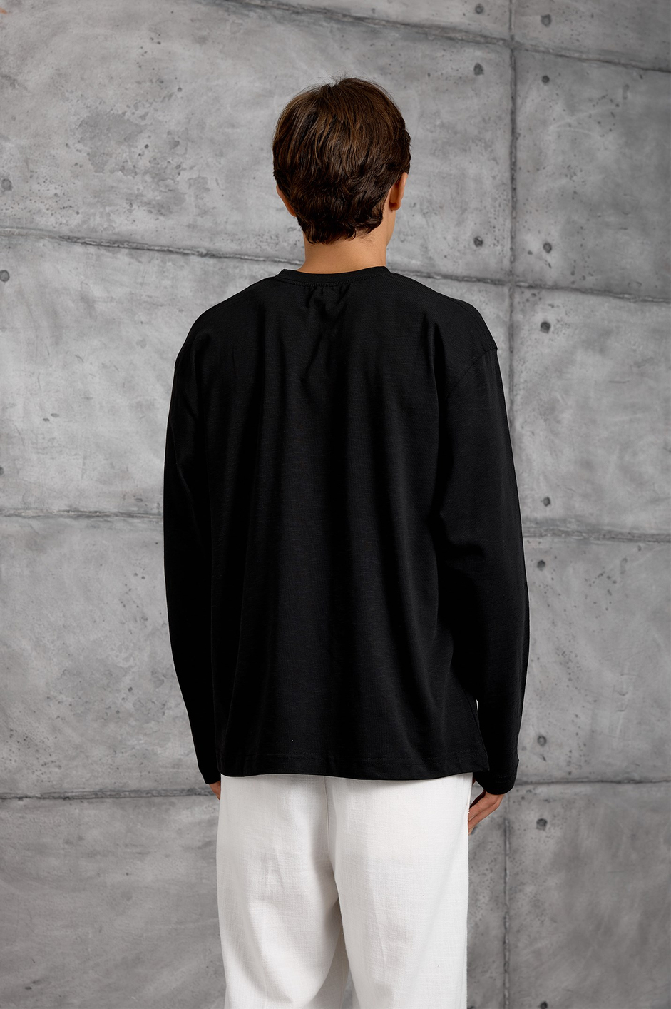 Siyah UZUN KOLLU SWEATSHIRT