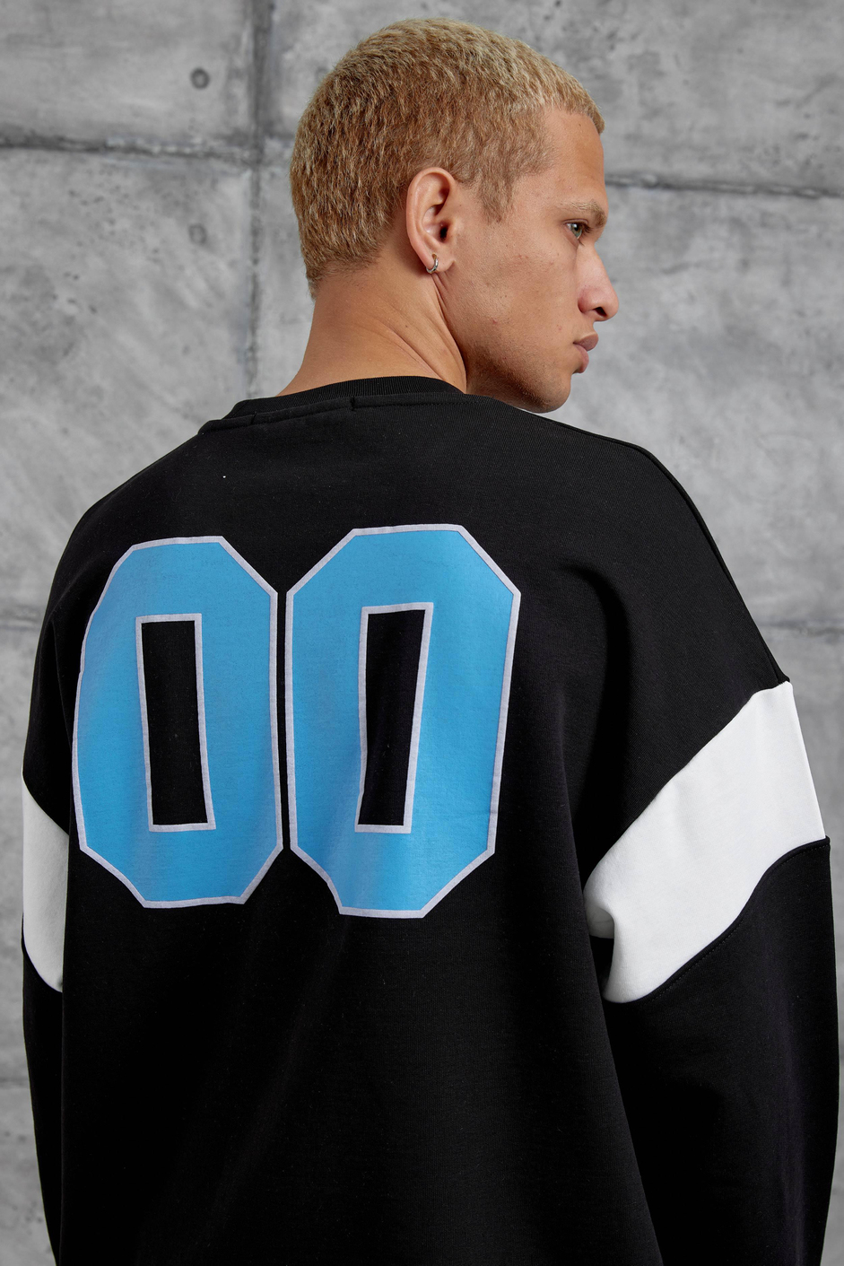 Siyah XX BASKILI SWEATSHIRT