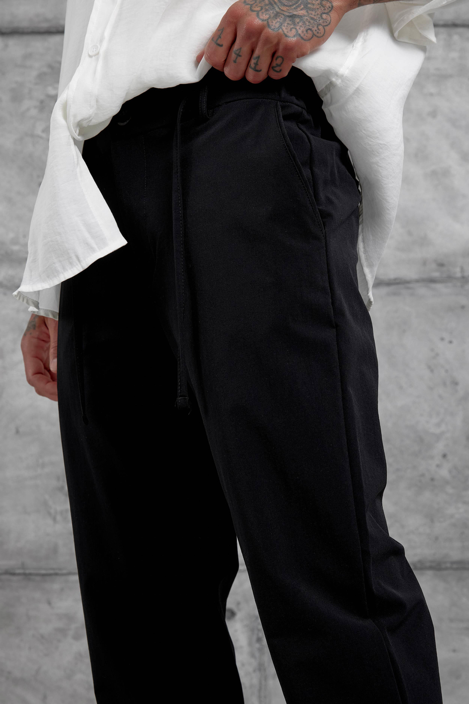 Siyah Yp Paraşüt Kumaş Pantolon