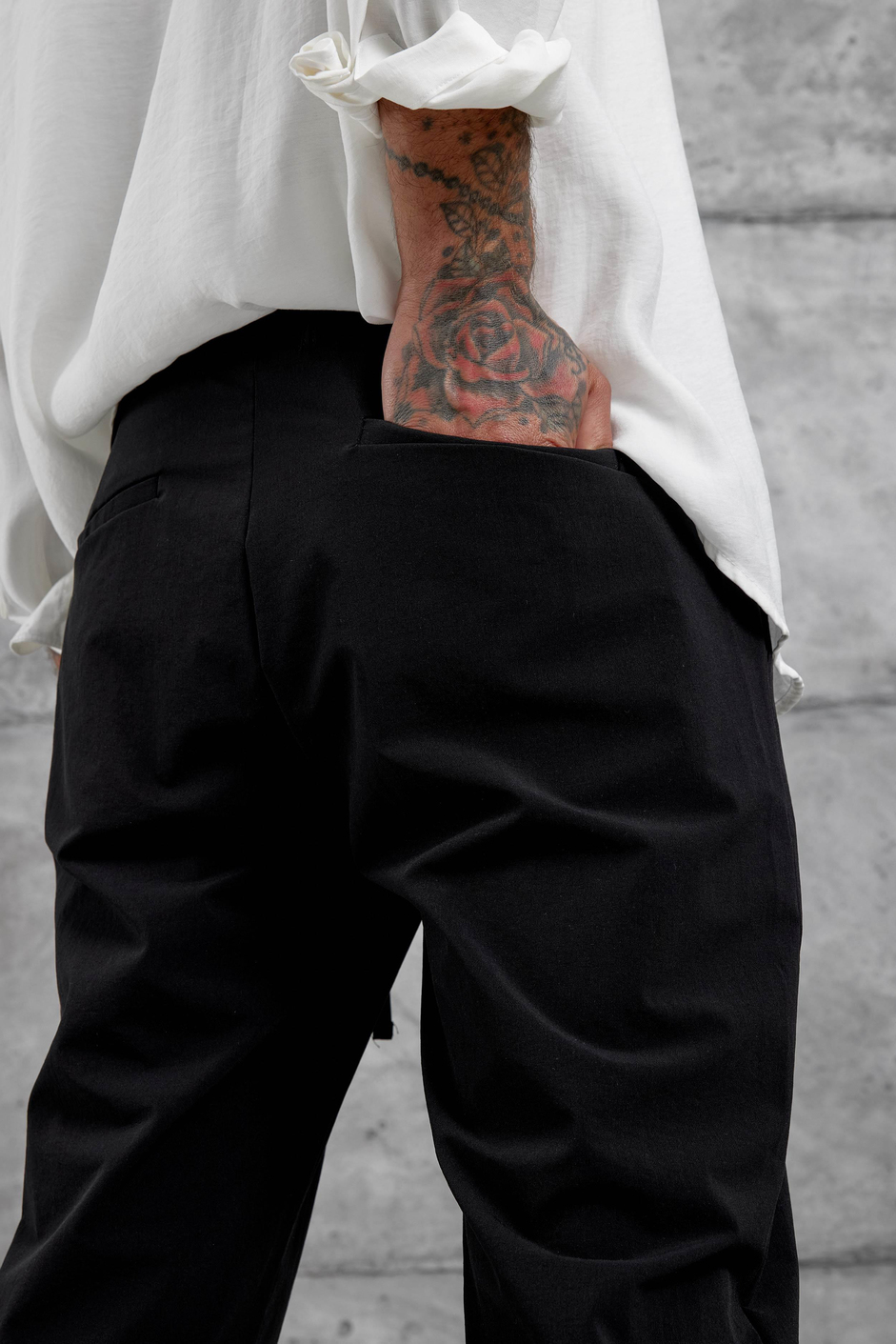 Siyah Yp Paraşüt Kumaş Pantolon