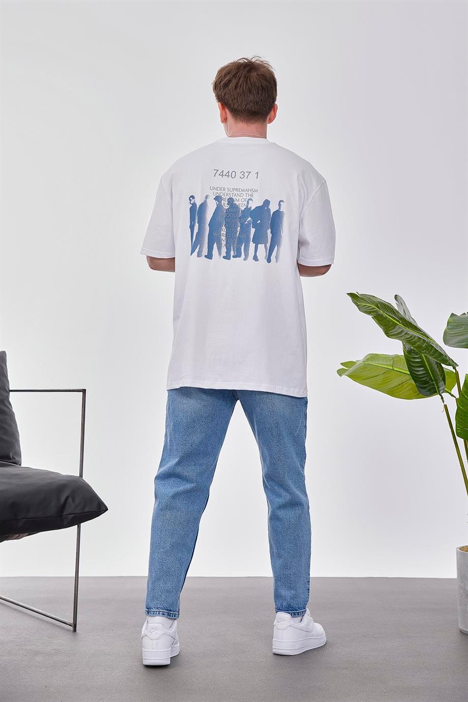 Suprematyism Beyaz Tshirt