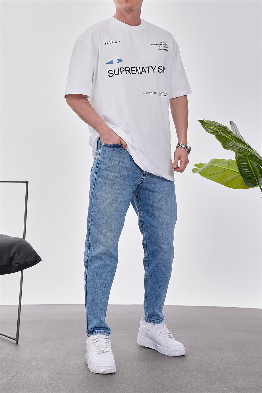 Suprematyism Beyaz Tshirt