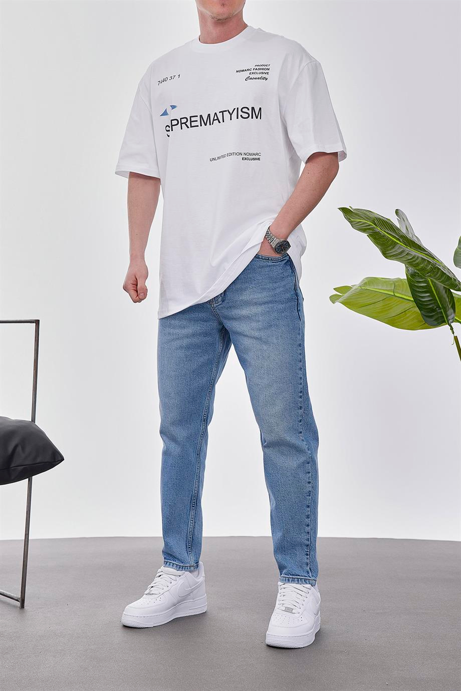 Suprematyism Beyaz Tshirt