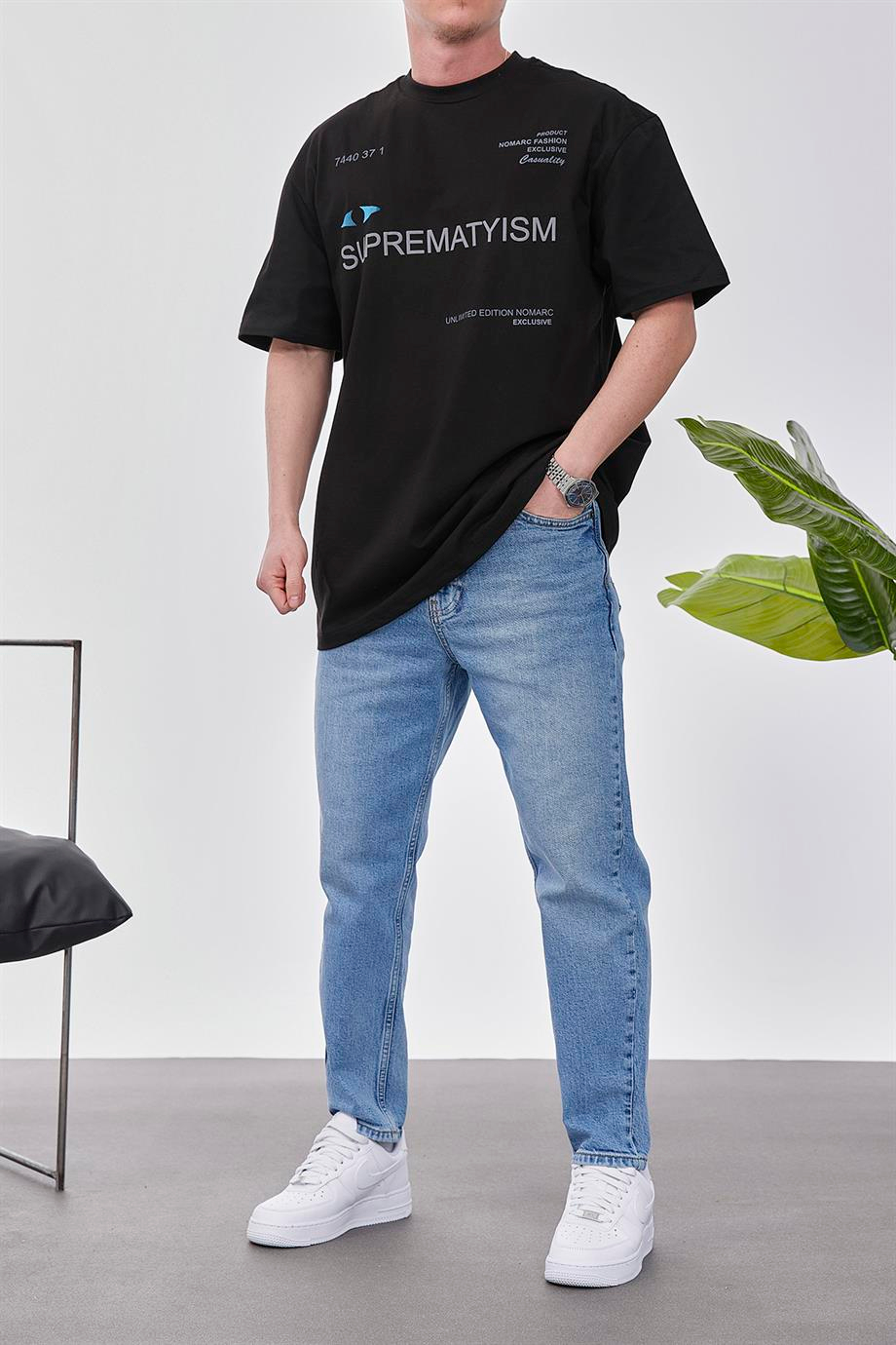 Suprematyism Siyah Tshirt