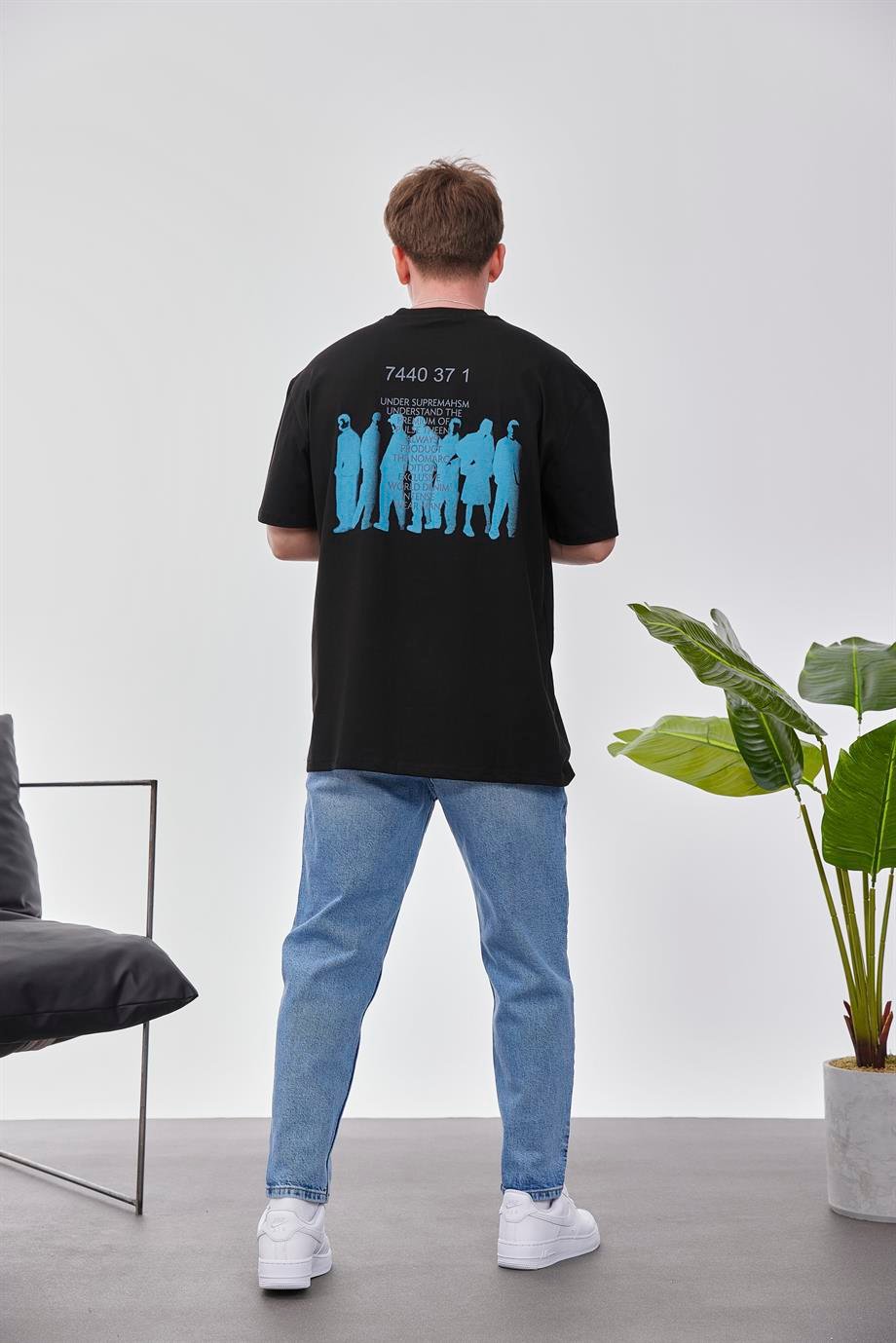 Suprematyism Siyah Tshirt