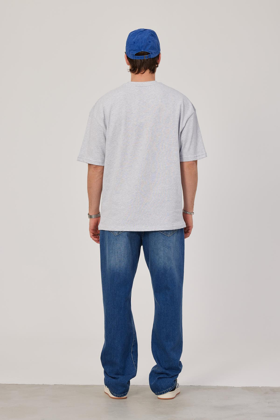 Texas Baskılı Gri Tshirt