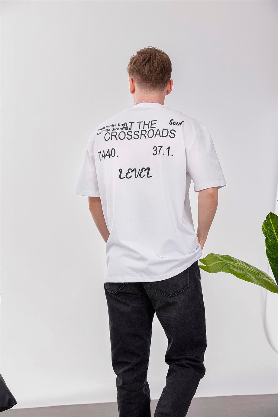 The Crossroads Beyaz Tshirt