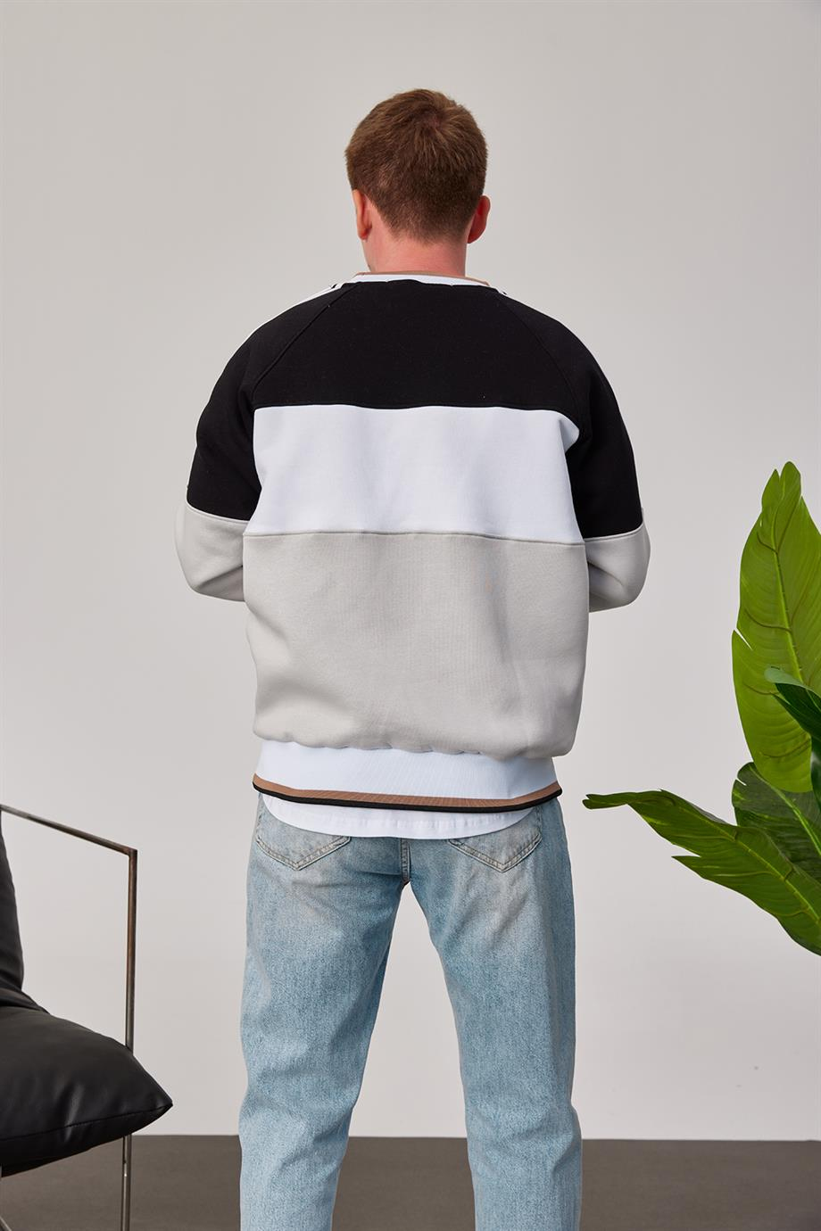 Unilions Siyah Gri Sweatshirt