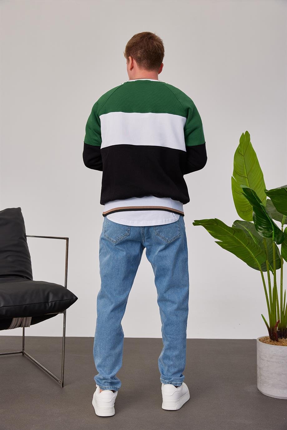 Unilions Yeşil Siyah Sweatshirt