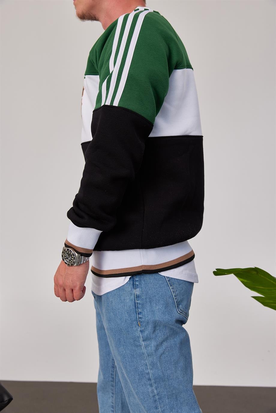 Unilions Yeşil Siyah Sweatshirt