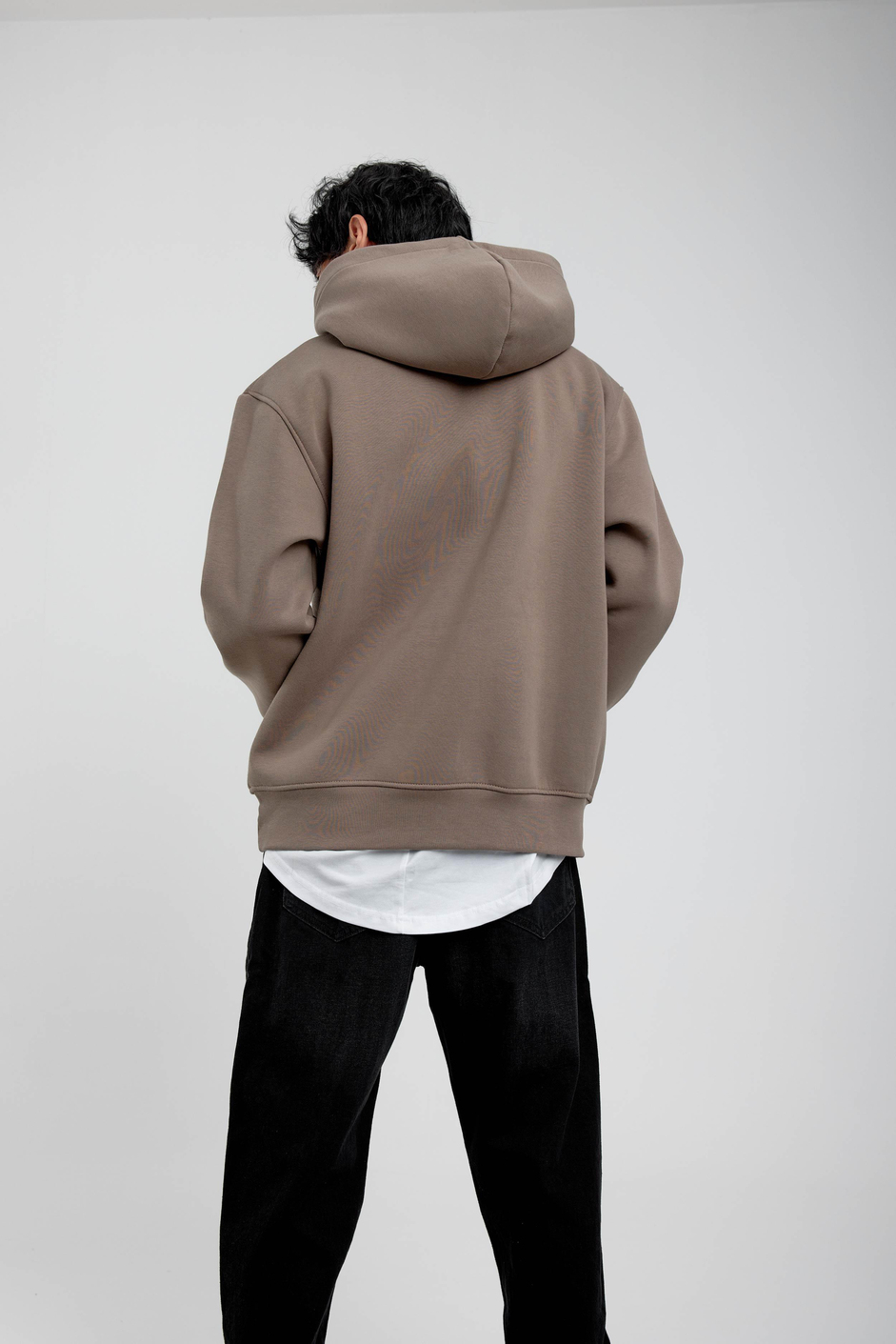 Vizon Pota Baskılı Kapüşonlu Sweatshirt