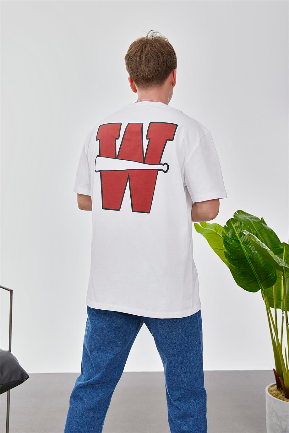 W Harf Beyaz Tshirt