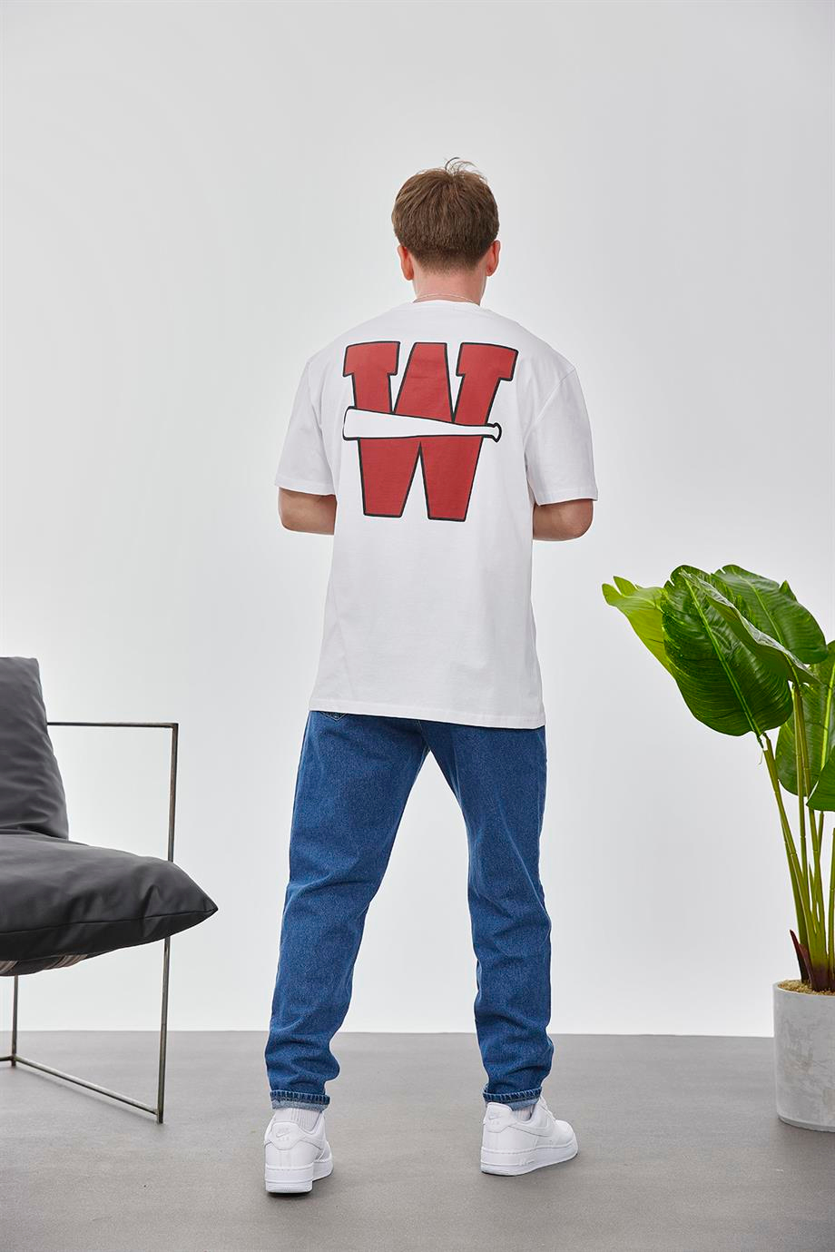 W Harf Beyaz Tshirt