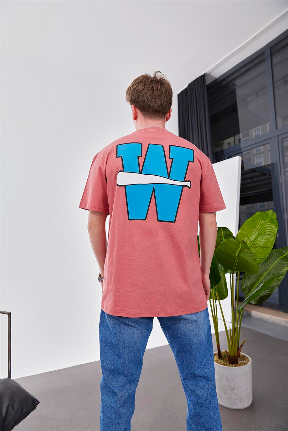 W Harf Gül Kurusu Tshirt