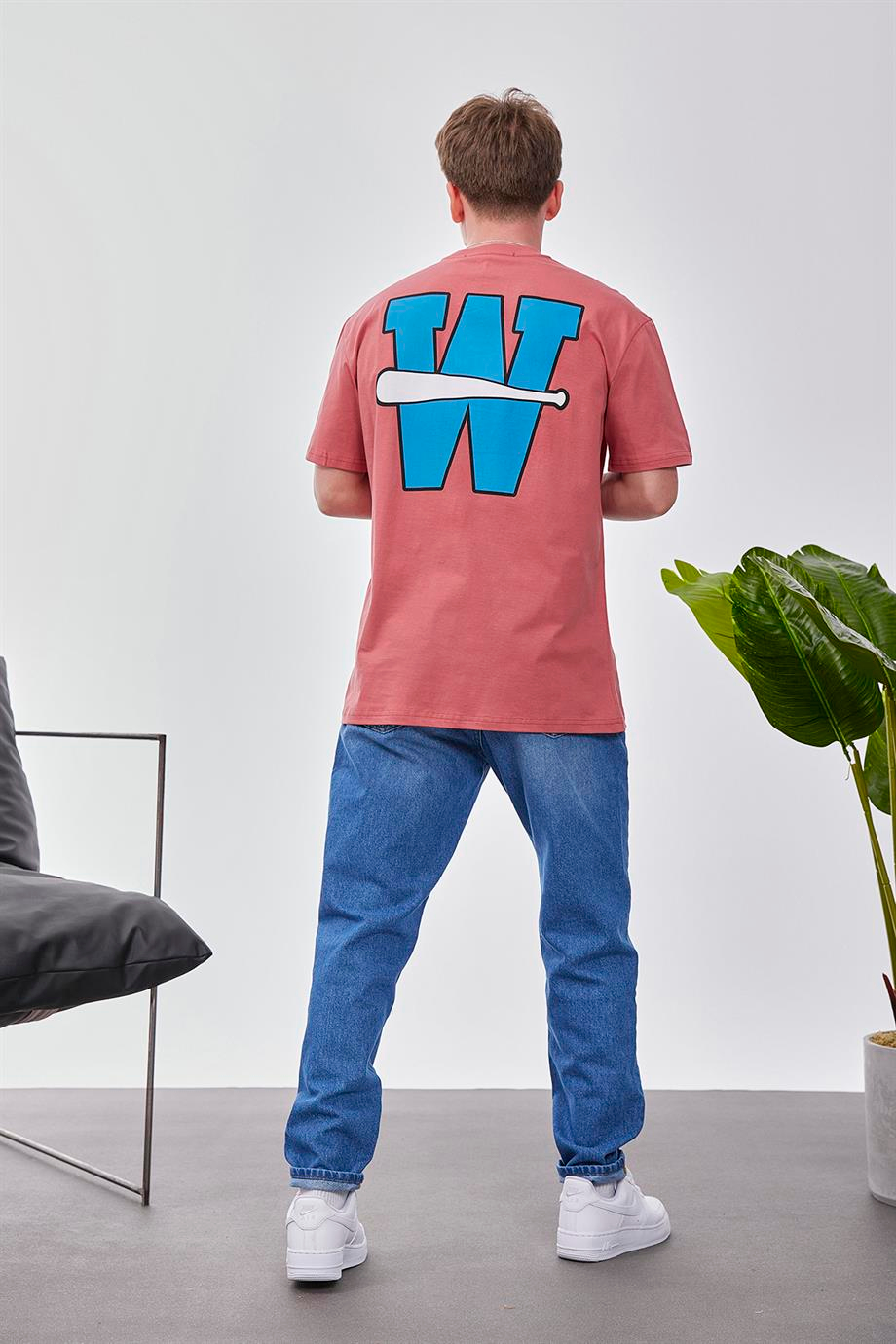 W Harf Gül Kurusu Tshirt