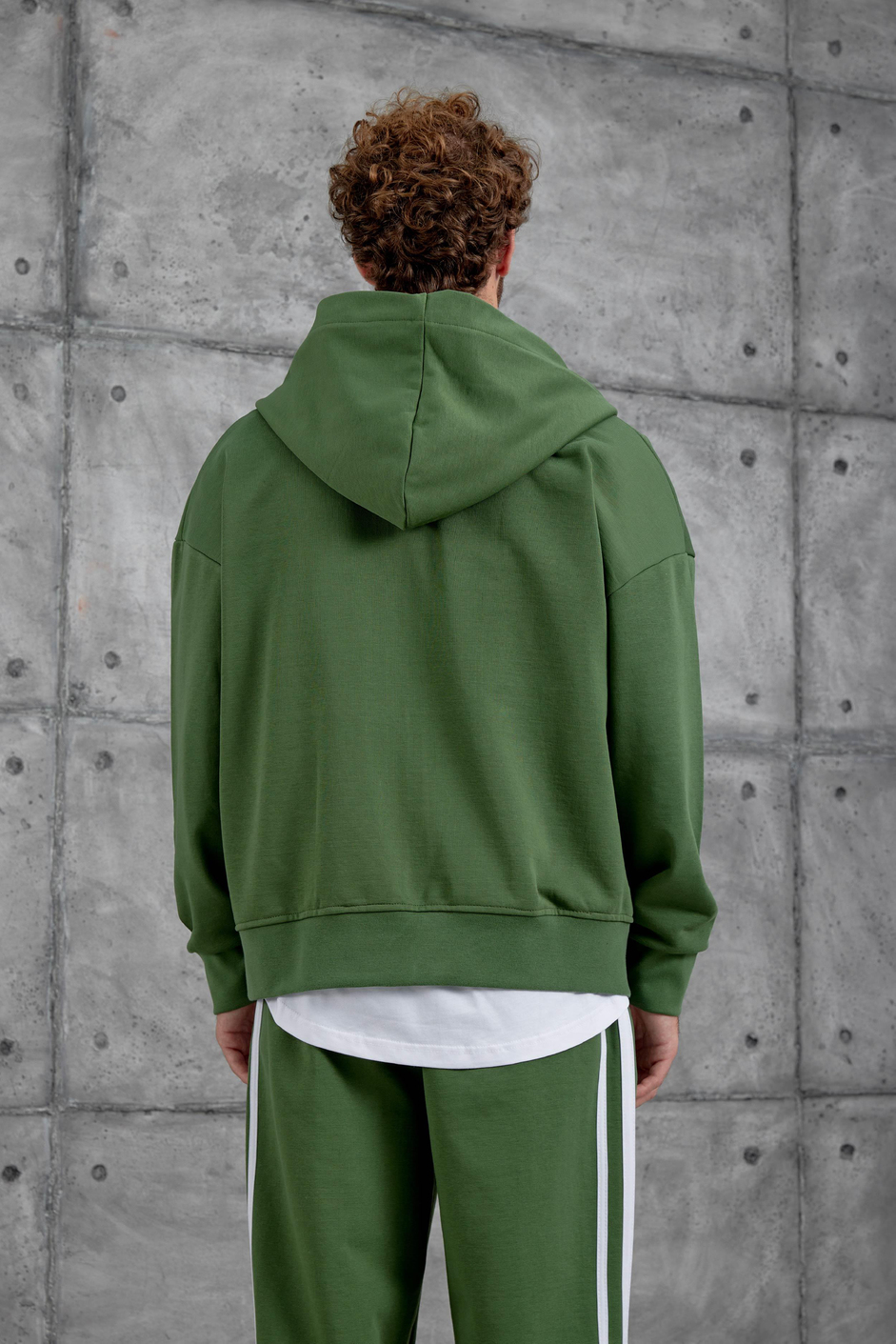 Yeşil 0909 Baskılı Oversize Eşofman Takımı