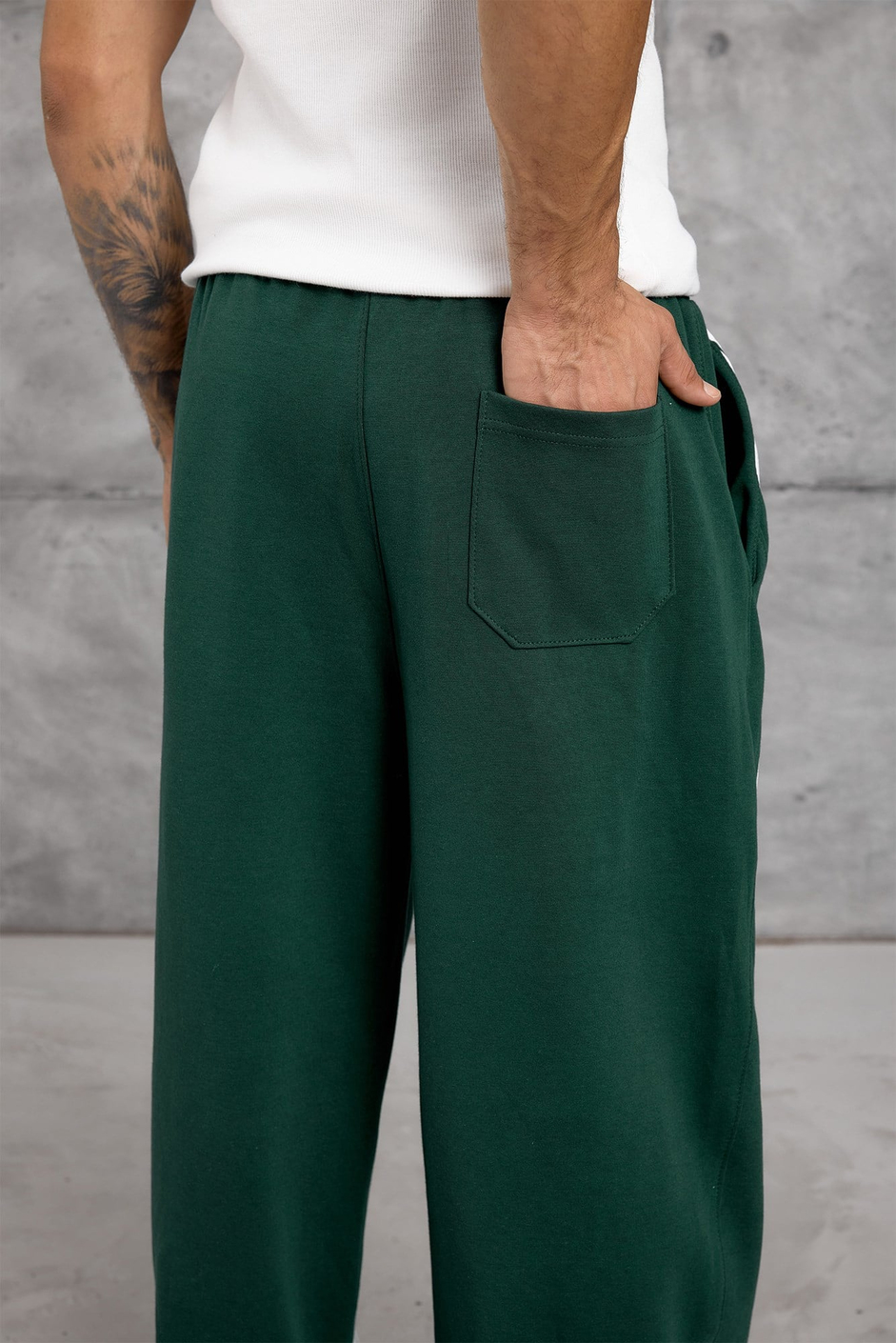 Yeşil 5 ÇİZGİ BAGGY EŞOFMAN ALTI