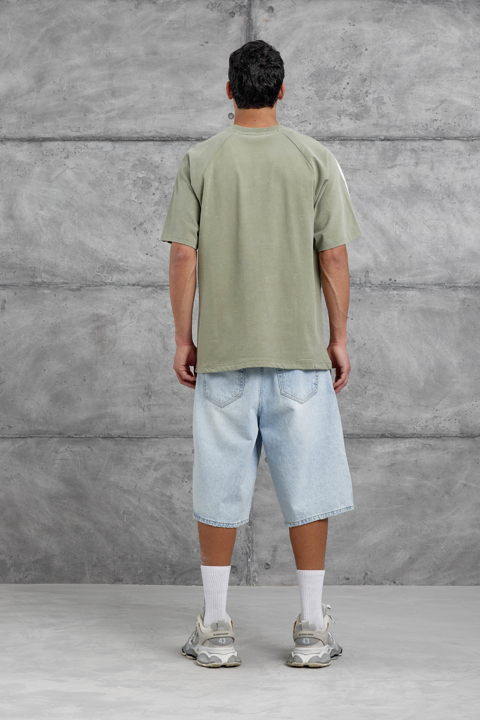Yeşil Asterpiece Yazılı Oversize Tshirt
