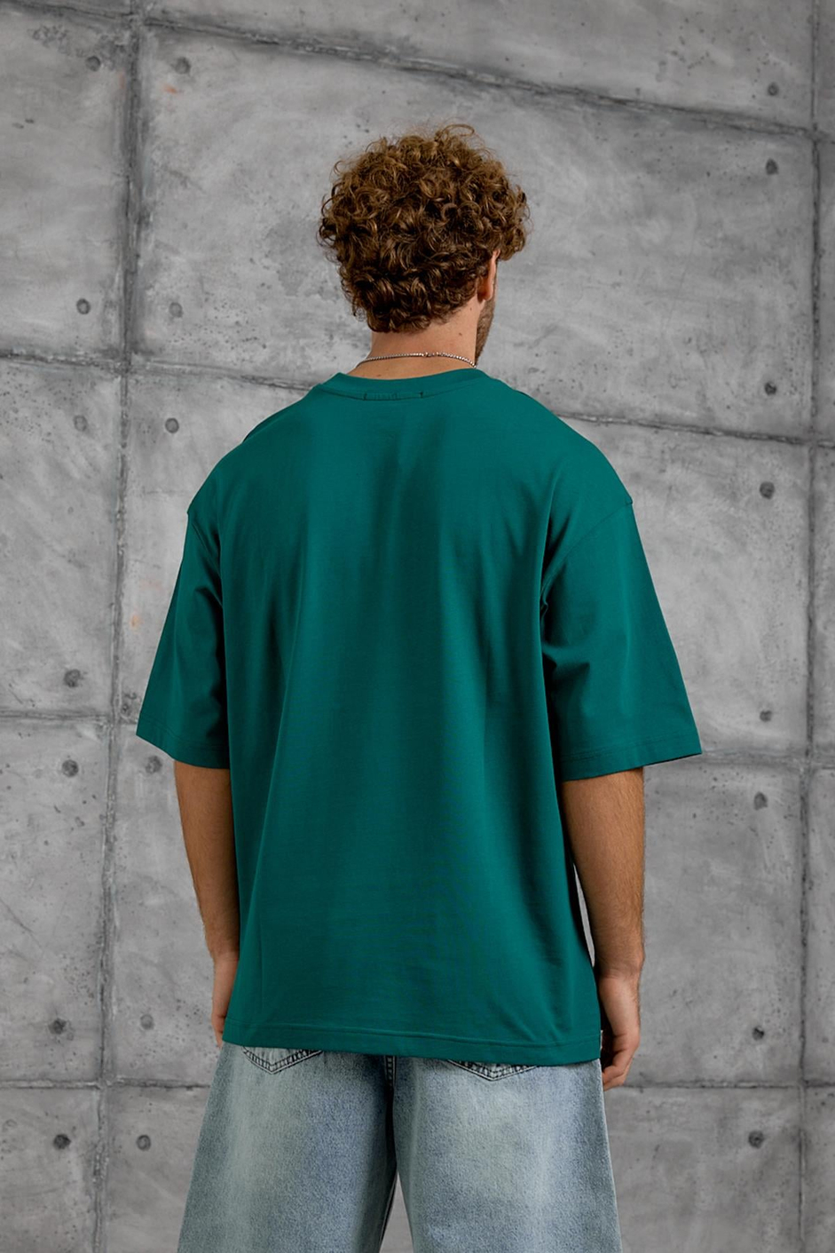 Yeşil F61 BASKI OVERSIZE TSHIRT
