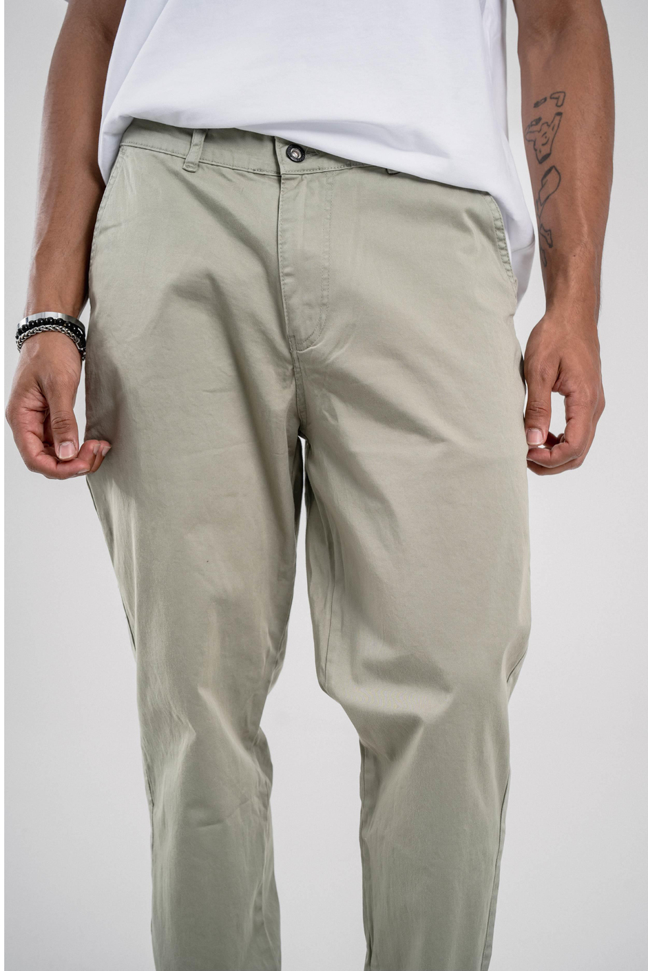 Yeşil Gabardin Pantolon