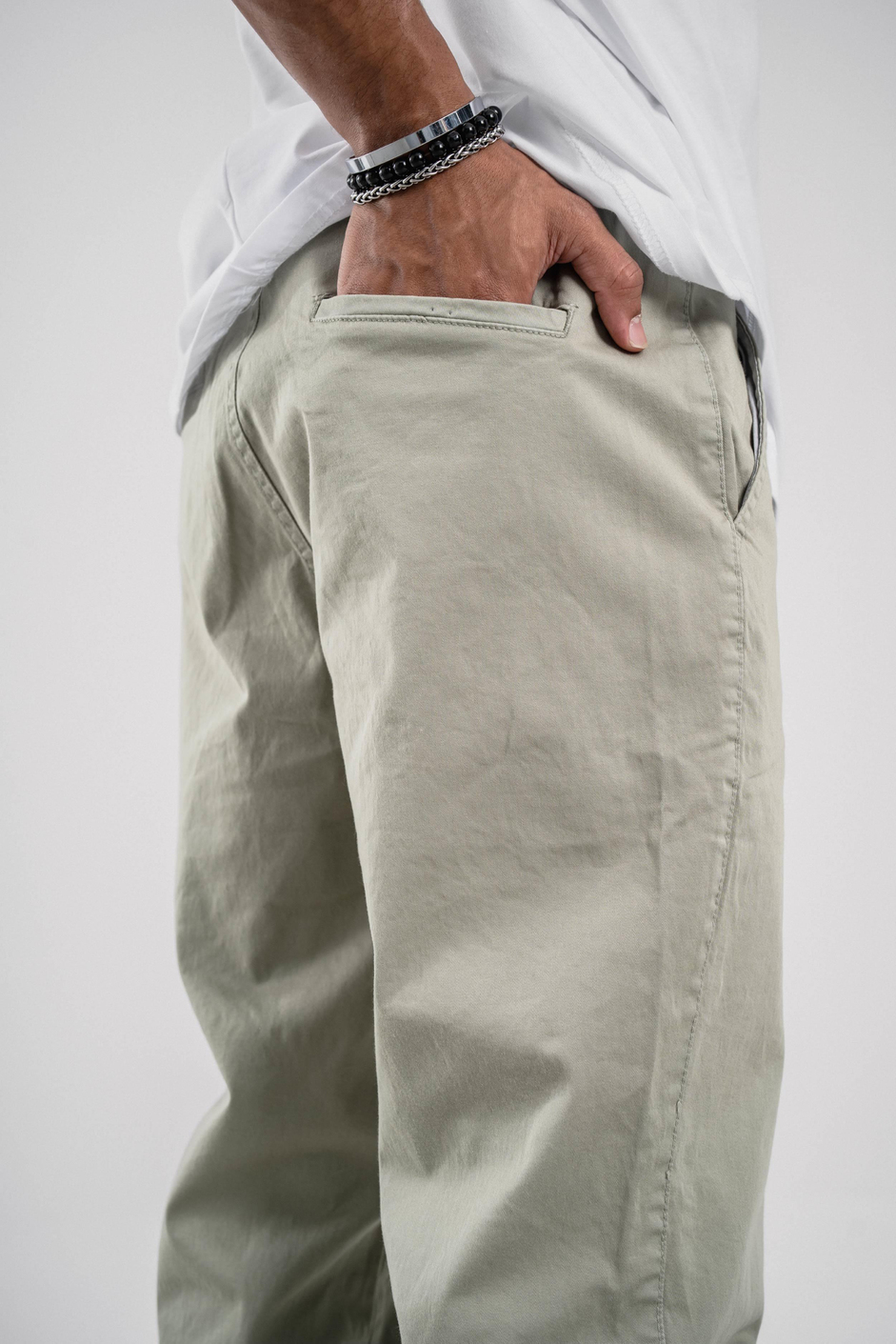 Yeşil Gabardin Pantolon