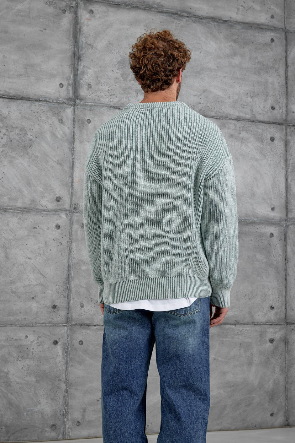 Yeşil Nmrc Örme Oversize Triko