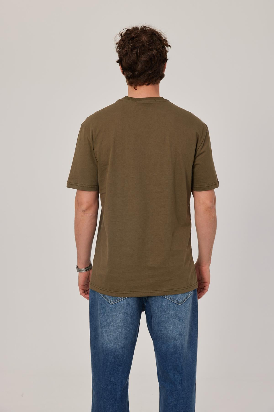 Yeşil Oversize Basic Tshirt