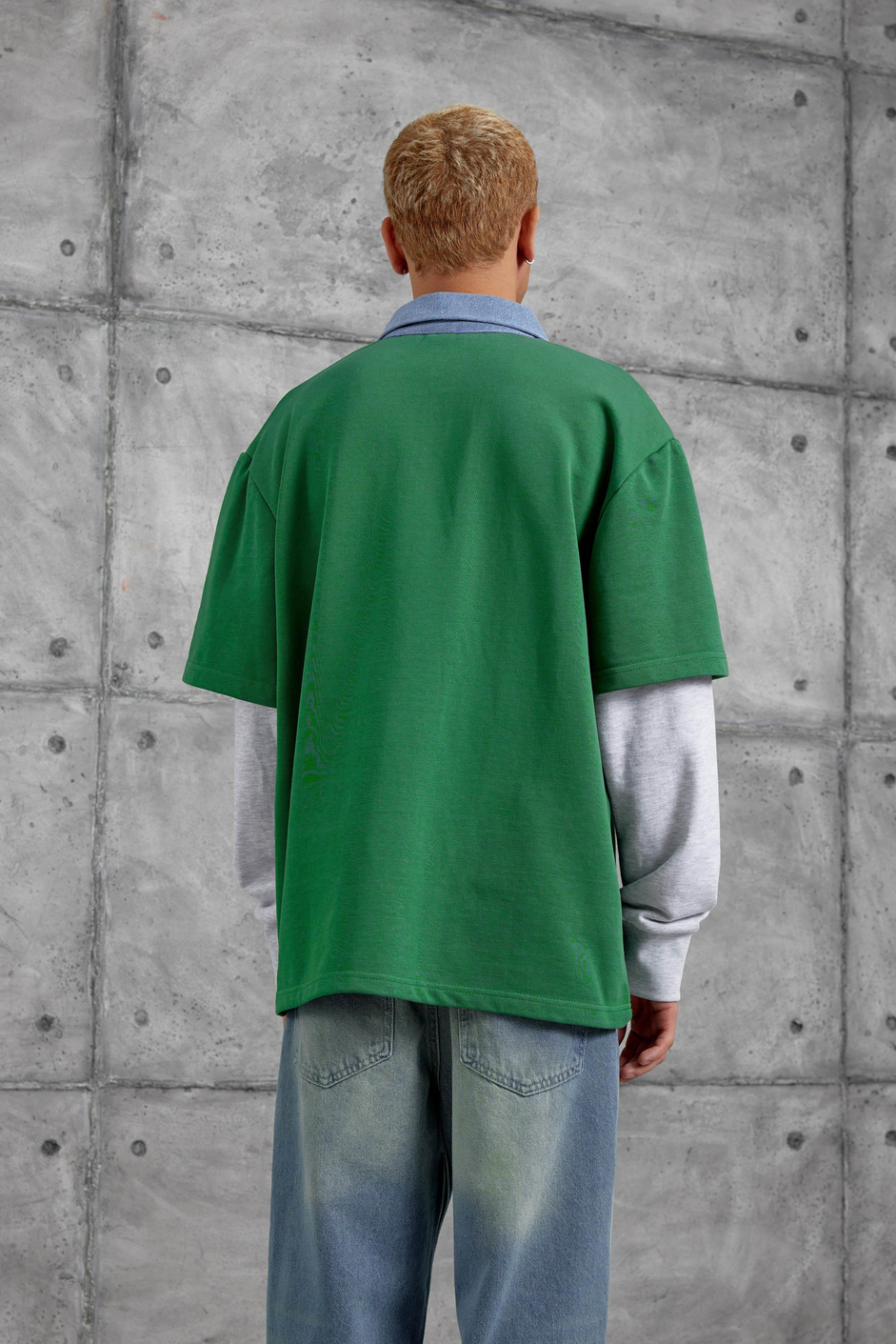 Yeşil SPEEDHUNTERS BASKILI OVERSİZE SWEATSHİRT