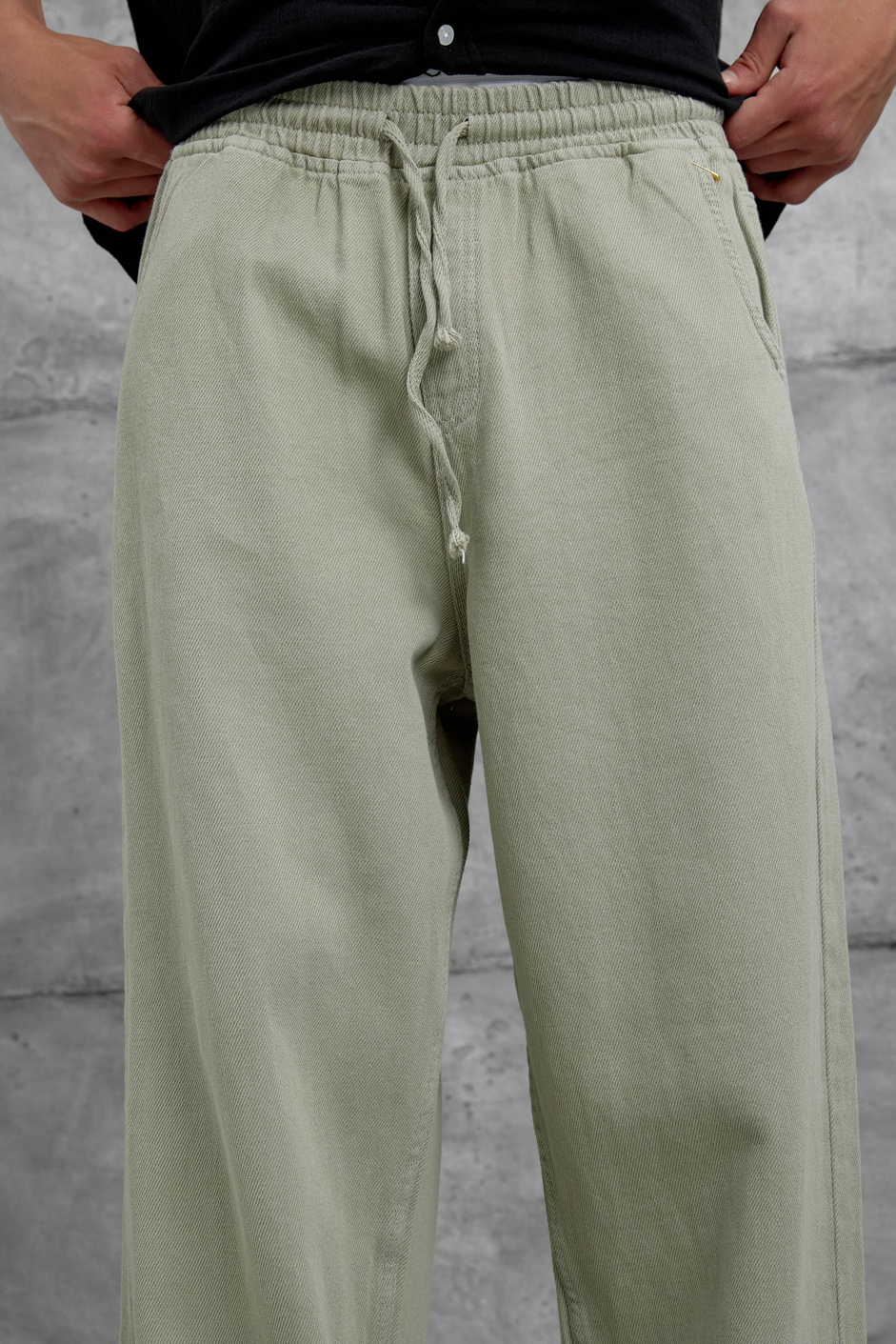 Yeşil W11 Bol Kalıp Baggy Pantolon