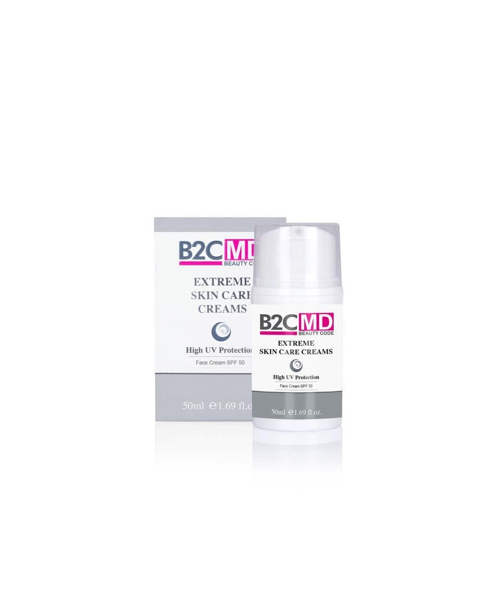 B2CMD Extreme High UV Protection Face Cream SPF 50 - Tüm Cilt Tipleri İçin Yüksek Faktörlü Güneş Koruyucu