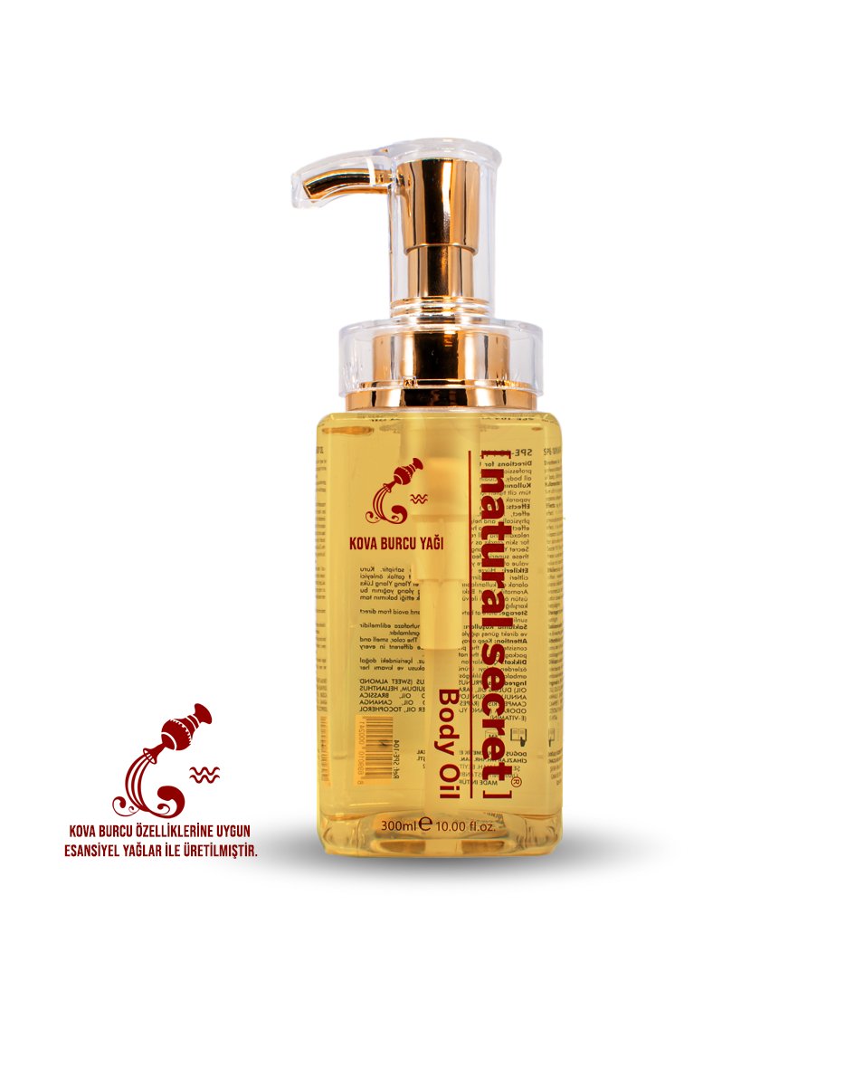 Natural Secret Aquarius Massage & Body Care Oil - Kova Burcu Masaj & Vücut Bakım Yağı