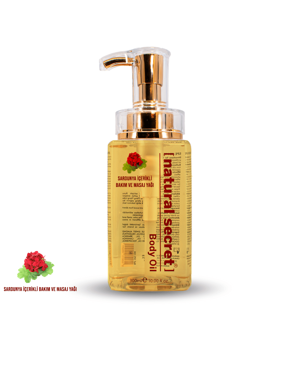 Natural Secret Geranium Massage & Body Care Oil - Sardunya Masaj & Vücut Bakım Yağı