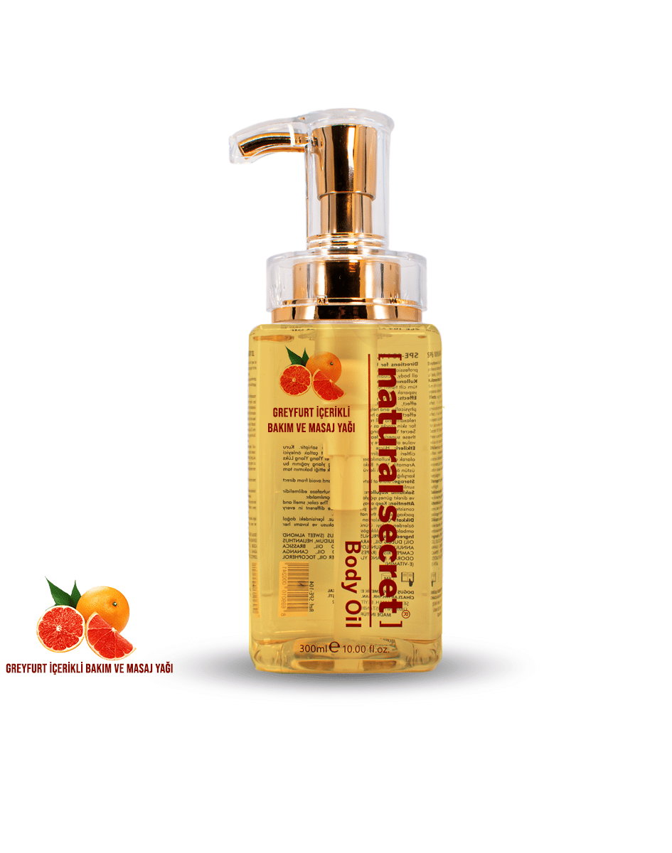 Natural Secret Grapefruit Massage & Body Care Oil - Greyfurt Masaj & Vücut Bakım Yağı