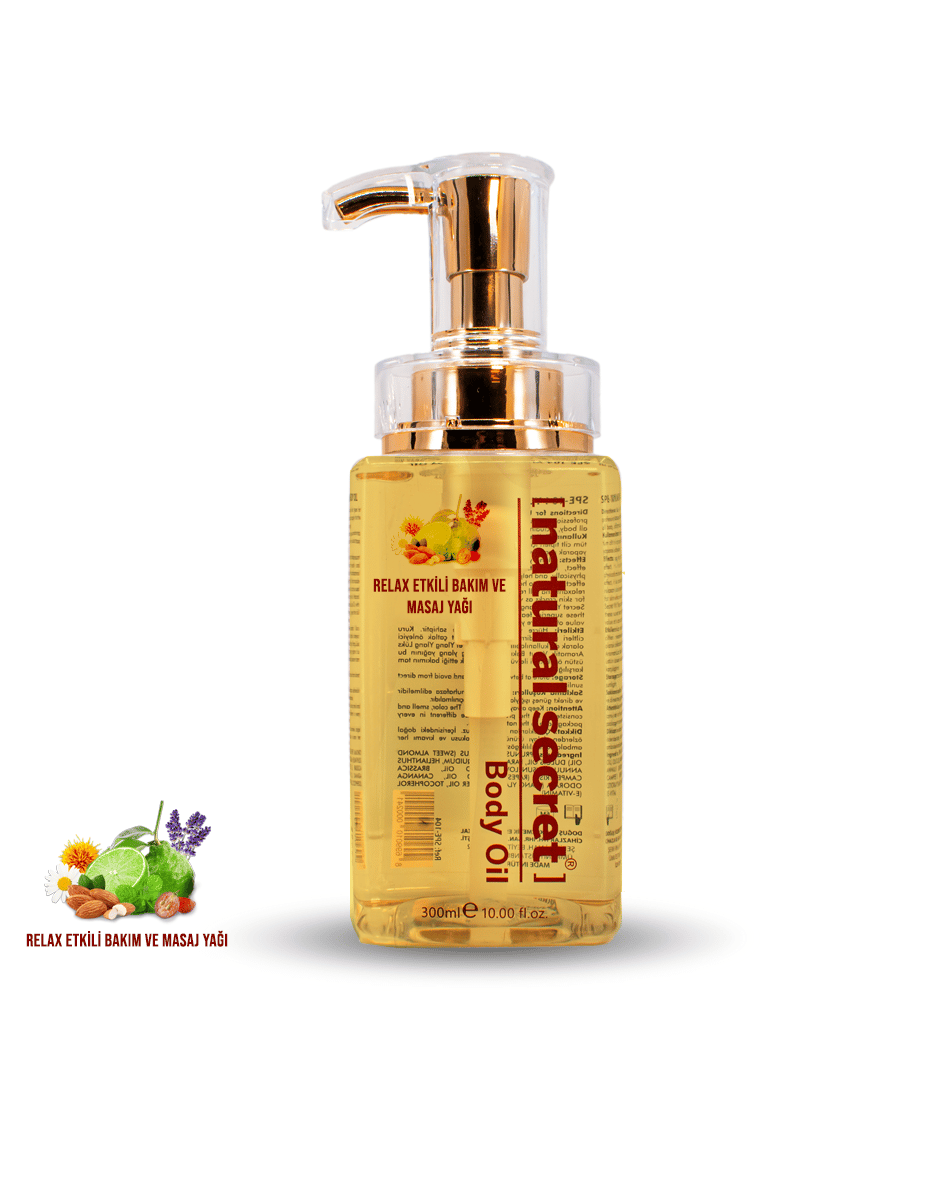 Natural Secret Relaxing Blended Massage & Body Care Oil - Rahatlatıcı Masaj & Vücut Bakım Yağı