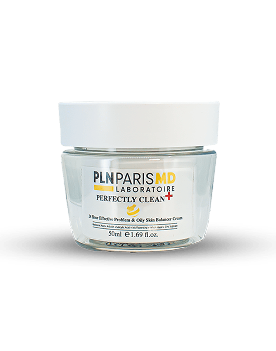 PLN PARIS MD Perfectly Clean + 24h Care for Impure, Oily Skin Cream Akneli, Yağlı ve Problemli Ciltler İçin Gece - Gündüz Koruyucu Bakım Kremi 50ml