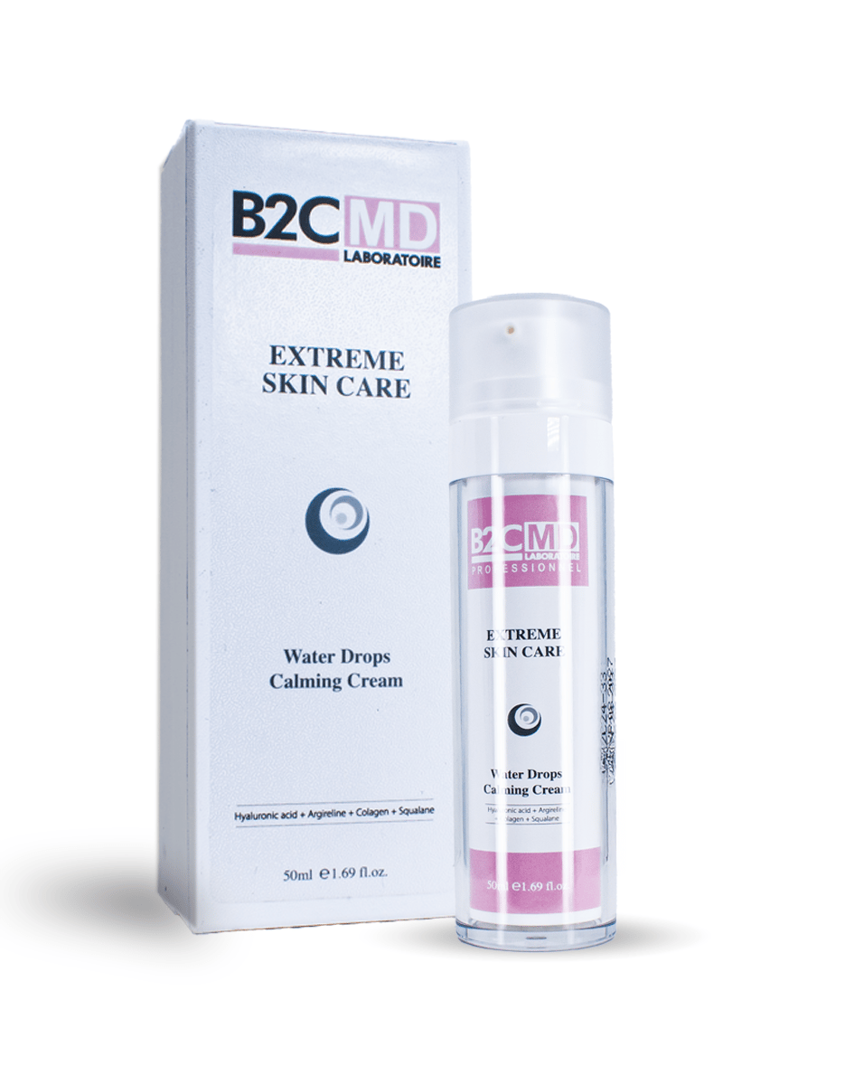 B2CMD Extreme Water Drops Calming Cream / Hassas Dahil Tüm Ciltlere Sakinleştirici, Yüksek Nem Etkili Su Bombası Efektli Cilt Kremi 50ml