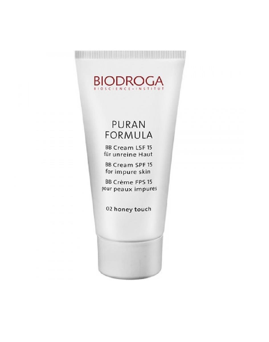 Biodroga Puran Formula BB Cream Spf 15 for Impure Skin 02 Honey - Problemli Ciltler için 15 Koruma Faktörlü BB Krem 02 Bal