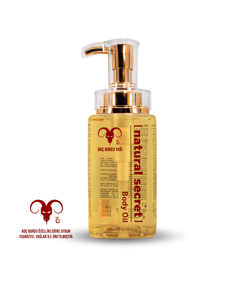 Natural Secret Aries Massage & Body Care Oil - Koç Burcu Masaj & Vücut Bakım Yağı