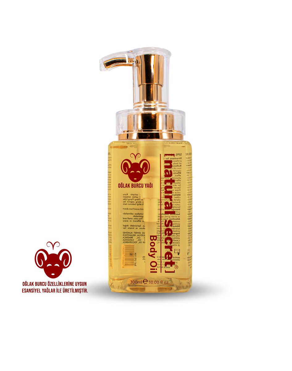 Natural Secret Capricorn Massage & Body Care Oil - Oğlak Burcu Masaj & Vücut Bakım Yağı