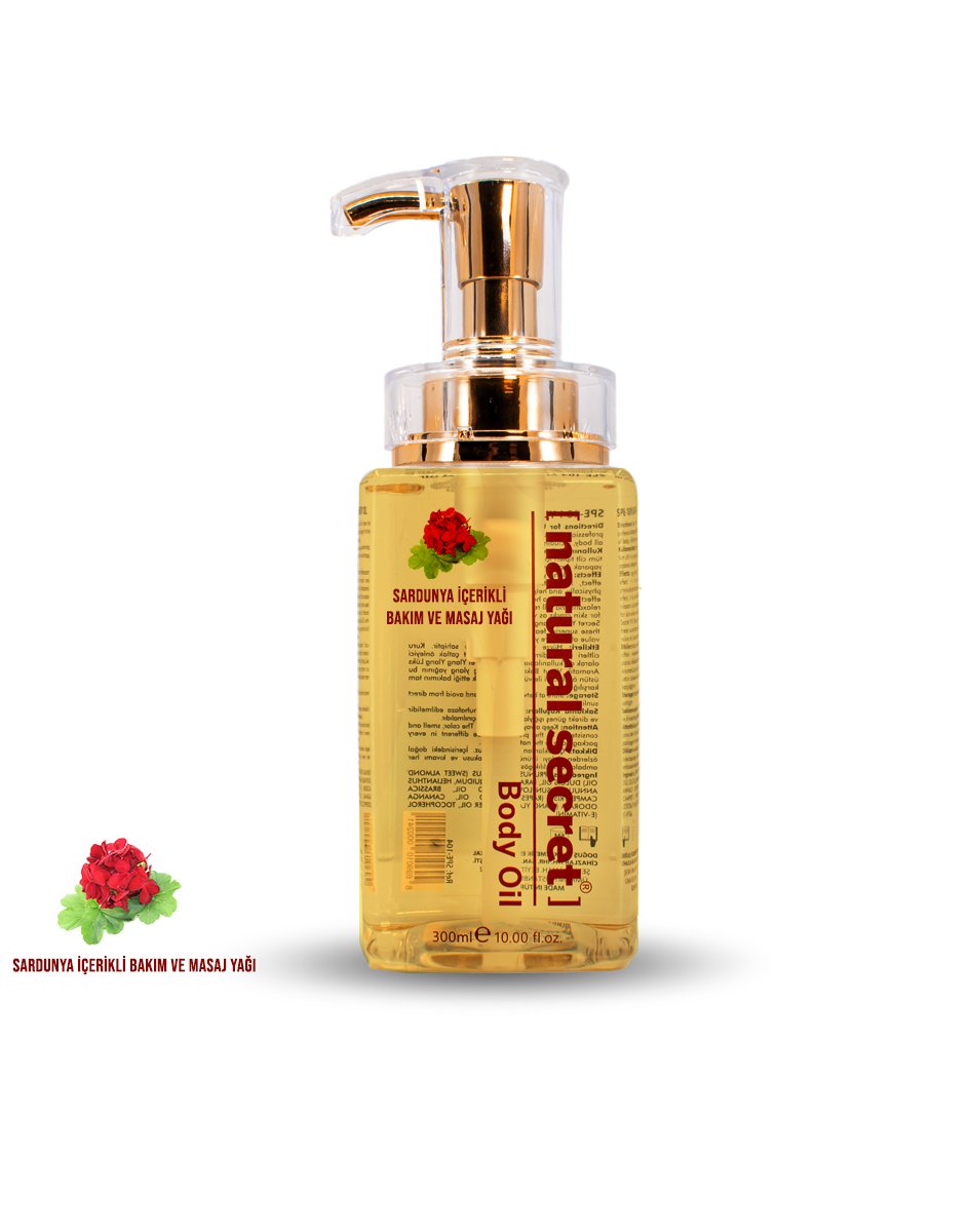 Natural Secret Geranium Massage & Body Care Oil - Sardunya Masaj & Vücut Bakım Yağı
